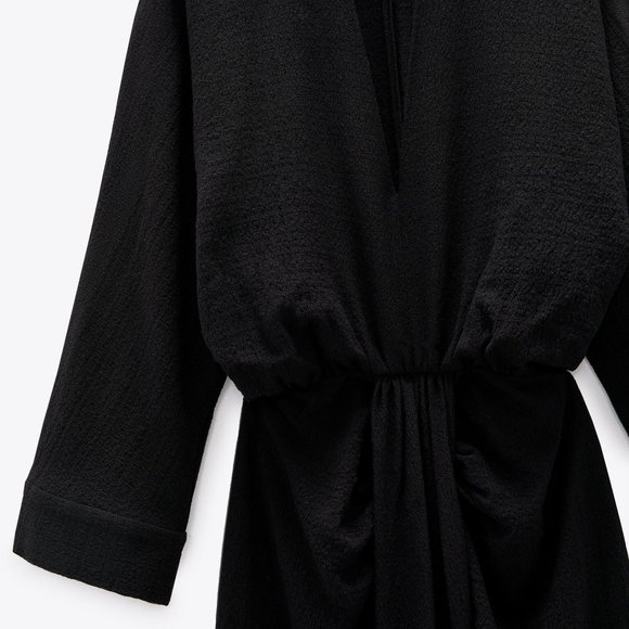 Zara, NWT, Draped Dress, Small - Picture 2 of 6
